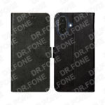 Rixus Bookcase Phone Case for Samsung Galaxy A07, A08 - Black