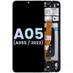 OLED Assembly With Frame Compatible For Samsung Galaxy A05 (A055 / 2023) (Service Pack) (Black)