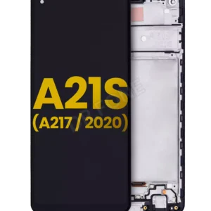 Refurbished LCD screen assembly with frame replacement for Samsung Galaxy A21s A217 2020 mobile phone repair