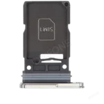 Single SIM Card Tray for Samsung Galaxy S25 Ultra Titanium White Silver