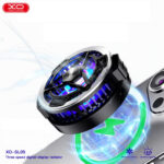 XO SL05 Magnetic suction heat sink with universal clip, temperature display, and wireless charging function - Black - Image 3
