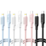 XO NB-Q265A PD 27W USB-C to Lightning Minimalist Series charging Cable - Black - Image 3