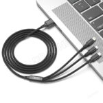 XO NB173 2.4A 3 in 1 USB cable 1.2m - Black - Image 3