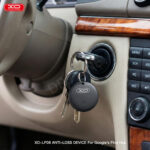 XO LP06 Round Tracking Device with Lanyard Hole (Compatible with Google Find Hub) - Black - Image 2