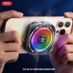 XO SL12 “Icy” Edition: AI Temperature Control / Digital Display / Three-Color LED Lighting (Switchable) / Magnetic Attachment / Dual-Purpose (Magnetic/Clip-On) Heatsink - Black - Image 3