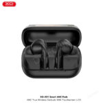 XO X51 Smart ANC Pods With Smart LCD Display - Black - Image 3