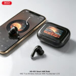 XO X51 Smart ANC Pods With Smart LCD Display - Black - Image 2