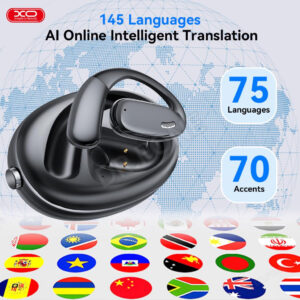 XO G36 Palm Gyro AI Translation OWS Headset - Black