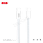 XO NB-Q260C USB-C to USB-C 60W 3m braided data cable - White