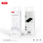 XO NB-Q260C USB-C to USB-C 60W 3m braided data cable - White - Image 2