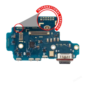Premium charging port board with SIM card reader replacement for Samsung Galaxy S24 Ultra 5G S928B international version