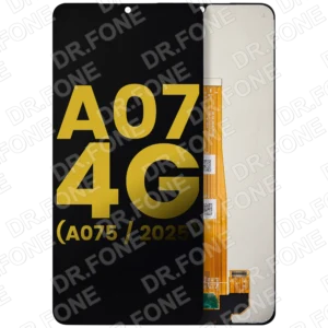Refurbished LCD assembly without frame replacement for Samsung Galaxy A07 4G A075 2025 model in all device colors