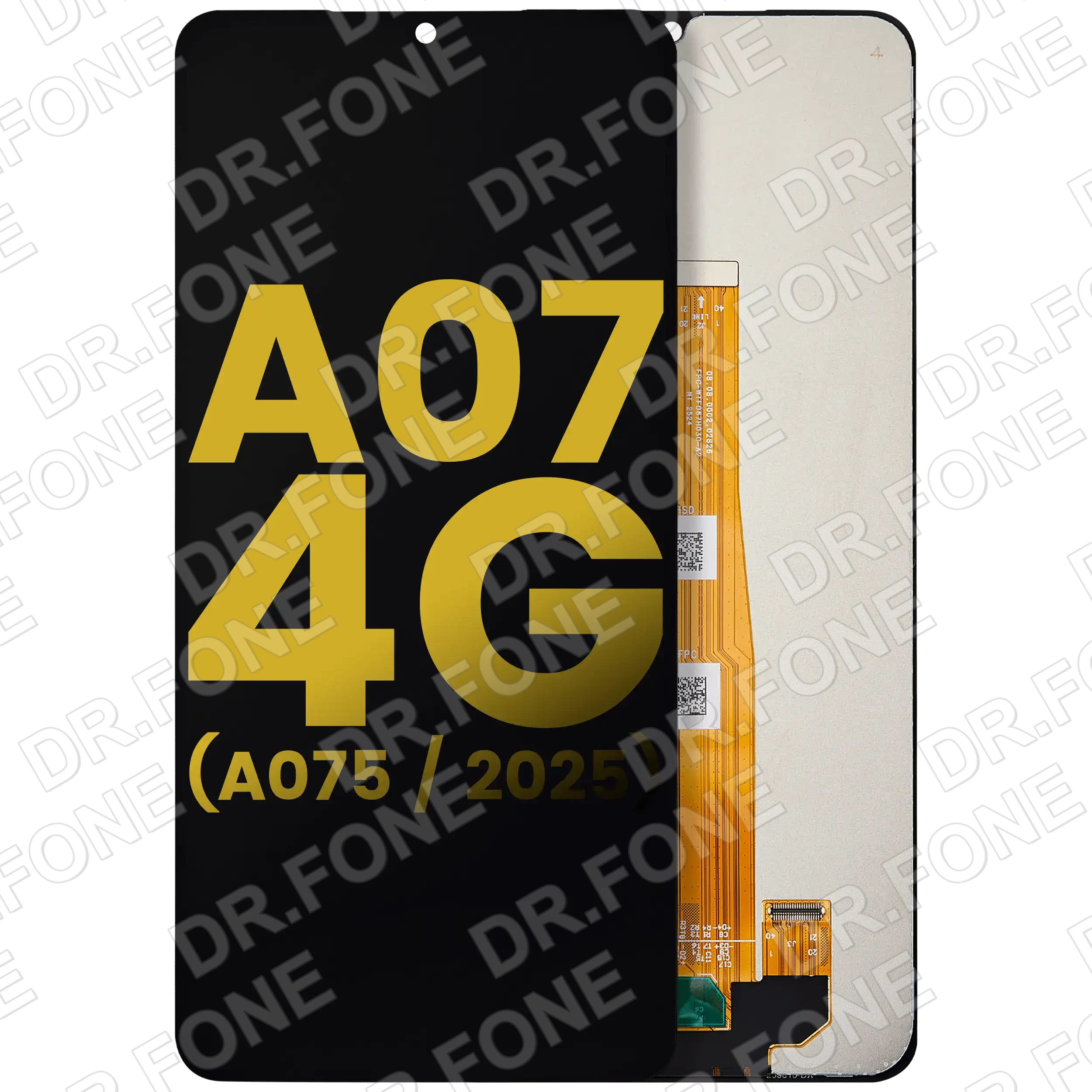 DRFONE-IMG-1 Refurbished LCD assembly without frame replacement for Samsung Galaxy A07 4G A075 2025 model in all device colors