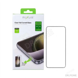 RIXUS Clear Full Curved Tempered Glass Screen Protector for Xiaomi Redmi Note 13, premium edge-to-edge protection