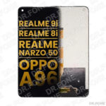 Refurbished LCD screen assembly for Realme 9i, 8i, OPPO A96, K10, all colors, ideal for screen replacements