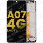 Refurbished LCD screen assembly with frame for Samsung Galaxy A07 4G A075 2025 model replacement part DR.FONE Cyprus
