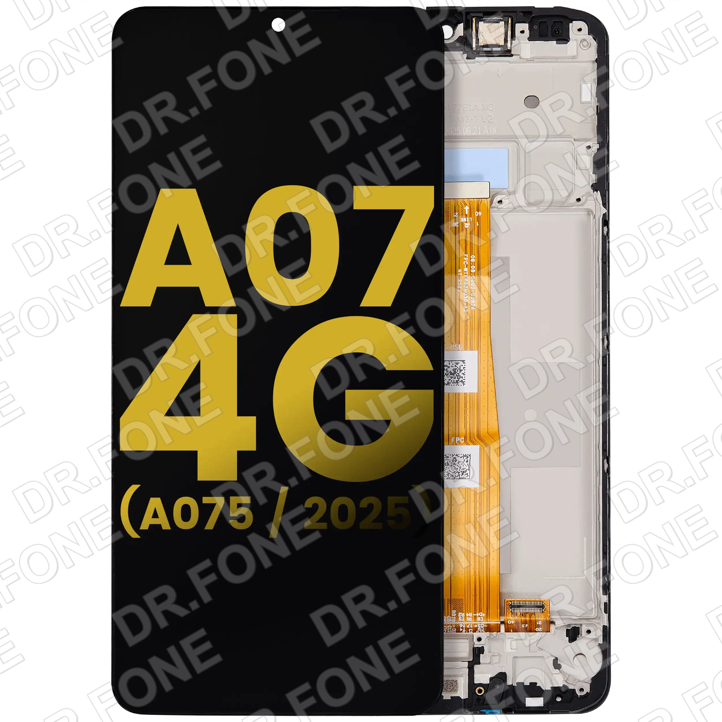 DRFONE-IMG-1 Refurbished LCD screen assembly with frame for Samsung Galaxy A07 4G A075 2025 model replacement part DR.FONE Cyprus
