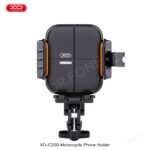 XO C200 Motorcycle Enclosed Phone Mount - Black - Image 3