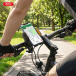XO C200 Motorcycle Enclosed Phone Mount - Black - Image 2