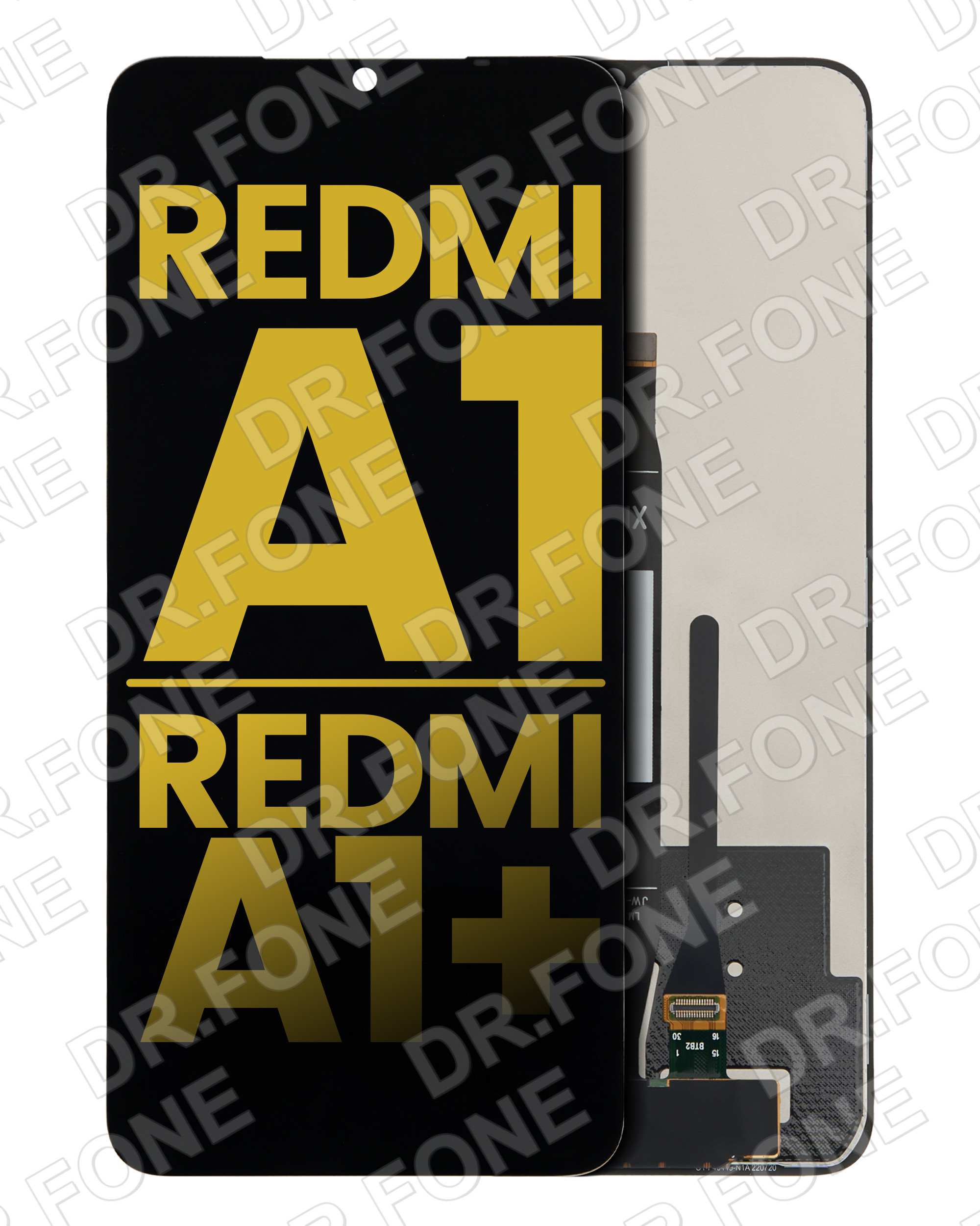 DRFONE-IMG-1 Refurbished LCD screen assembly without frame for Xiaomi Redmi A1, Redmi A1+, Redmi A2, Redmi A2+, and Poco C51 repair