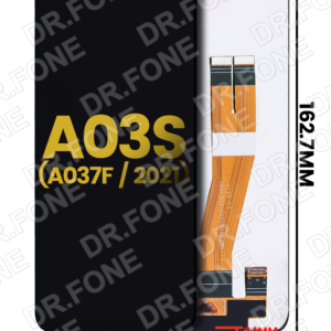 Samsung Galaxy A03s A037F refurbished LCD screen assembly replacement without frame showing front display