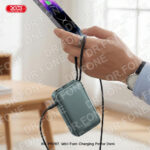 PR297 22.5W Fully Compatible Mini Digital Display Fast Charging Power Bank (Includes iP and Type-C Cables) 10000mAh - Image 3