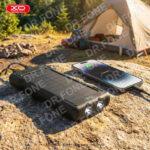 PR290 Solar Power Bank with Four Built-in Cables (USB-A, Type-C, Micro, Lightning) 10000mAh - Image 2