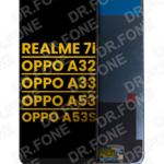 Refurbished LCD assembly without frame for Oppo A32, A33, A53, A53s, and Realme 7i replacement part at DR.FONE Cyprus