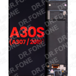 Aftermarket Plus OLED screen assembly with frame replacement for Samsung Galaxy A30s A307 2019 repair in Cyprus