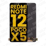 Refurbished OLED screen assembly without frame replacement for Xiaomi Redmi Note 12 4G, Redmi Note 12 5G, and Poco X5