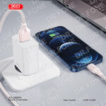 XO NB291 Transparent Case Braided 6A IP Cable - Blue - Image 2