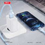 XO NB291 Transparent Case Braided 6A IP Cable - Blue - Image 3
