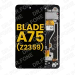 Refurbished ZTE Blade A75 4G Z2359 LCD screen assembly with frame replacement part available in all colors DR.FONE Cyprus