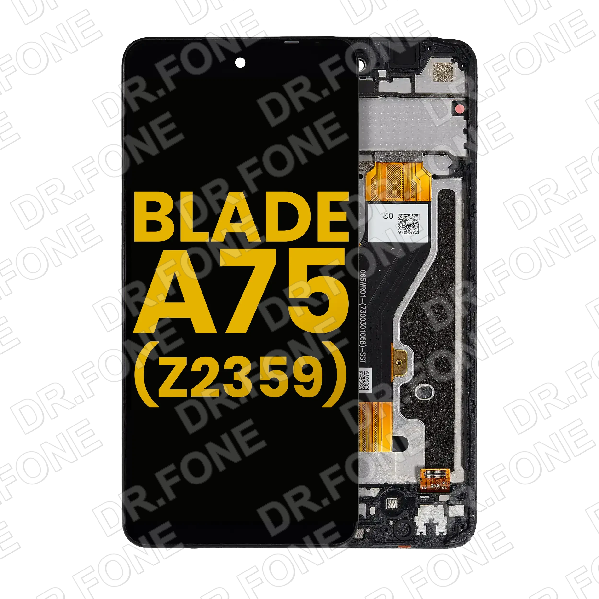 DRFONE-IMG-1 Refurbished ZTE Blade A75 4G Z2359 LCD screen assembly with frame replacement part available in all colors DR.FONE Cyprus