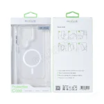 Rixus Anti-Burst Case With MagSafe Compatible For Samsung Galaxy S25 Ultra Transparent - Image 2
