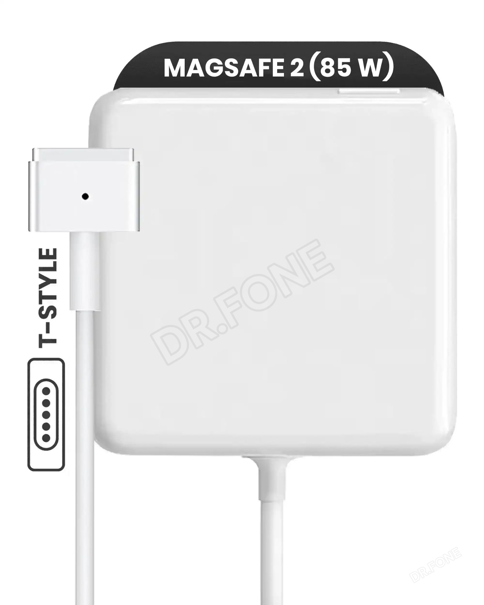 MACBOOK-CHARGER 85W MagSafe 2 Power Adapter T-Style for MacBook (OEM Grade, Bulk) - Image 1