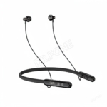 XO BS36 Magnetic Neckband Earphones with LED display, Bluetooth 5.4, touch controls, and flexible sport neckband.